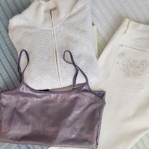 White House Black Market Ivory Pants